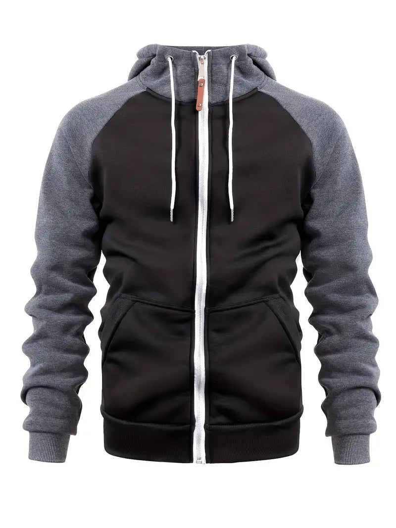 Heren Hoodie Met Rits Casual Stijl 2