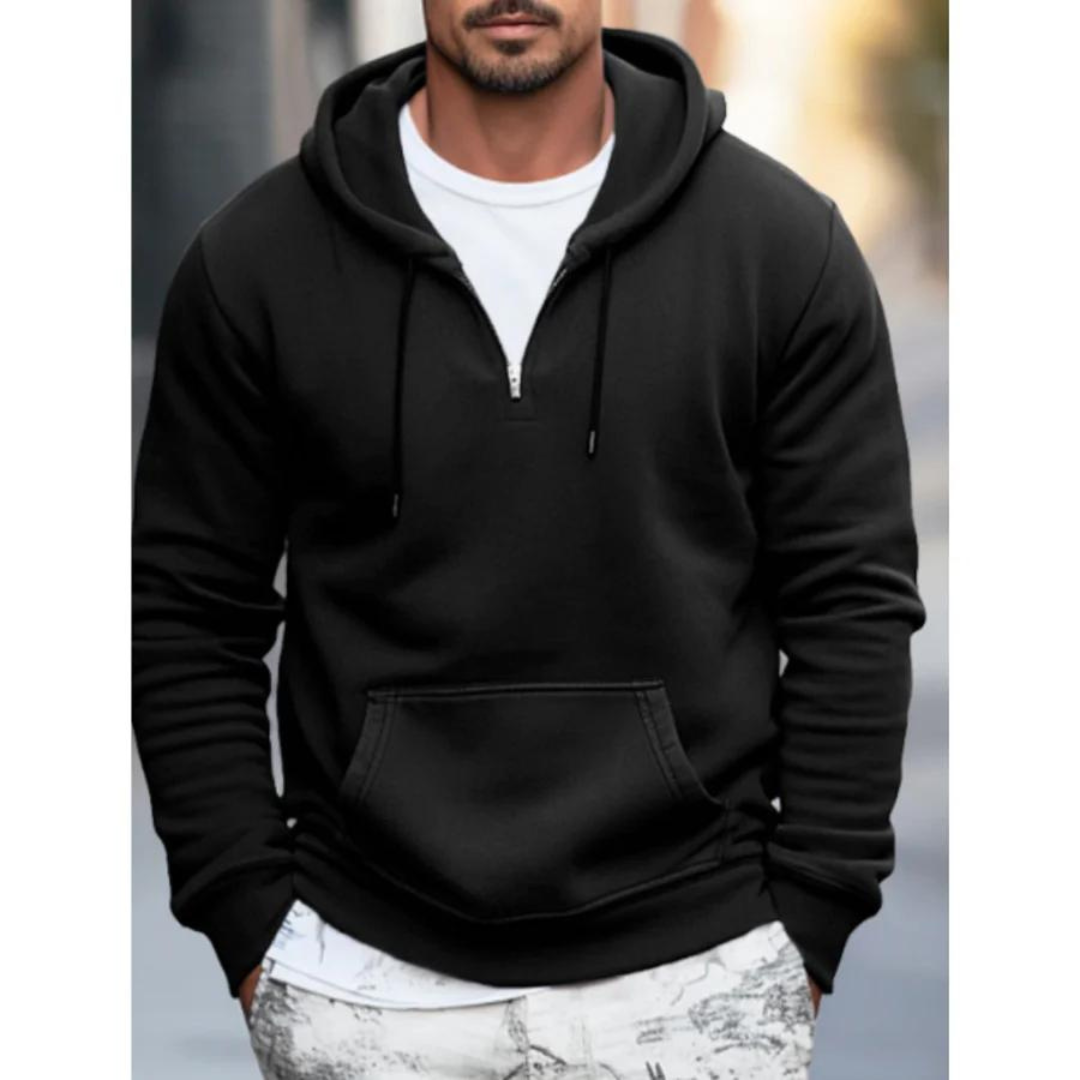 Heren Hoodie met Kangoeroe Tas voor Ontspannen Stijl 1