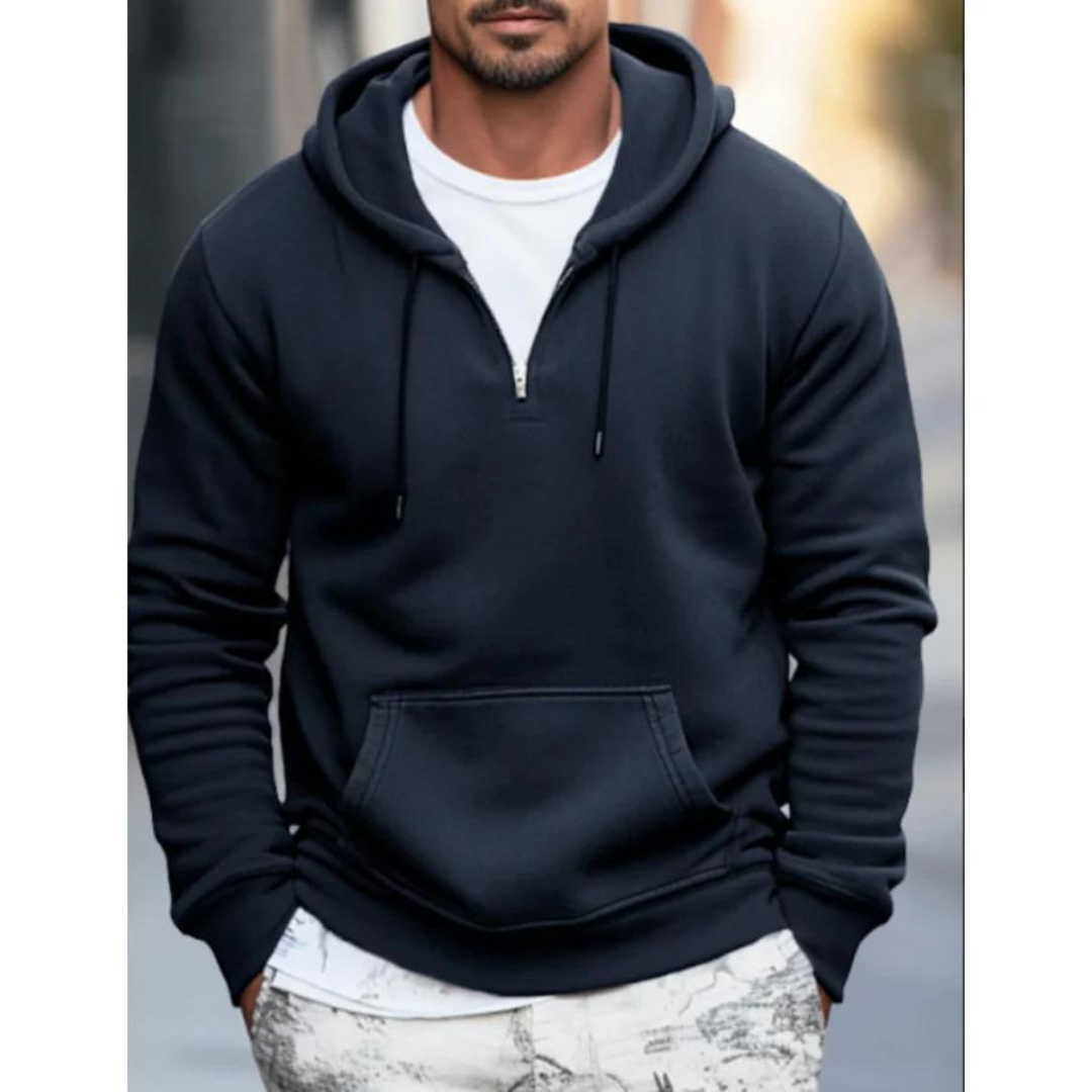 Heren Hoodie met Kangoeroe Tas voor Ontspannen Stijl 2