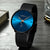 Heren Horloge Analoog Minimalistisch Staalblauw 8