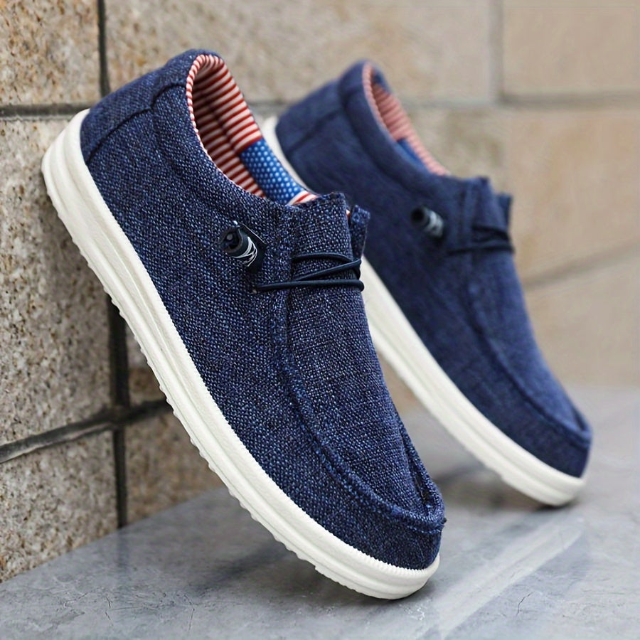 Heren Instapschoenen met Elastisch Detail voor Casual Gebruik 0