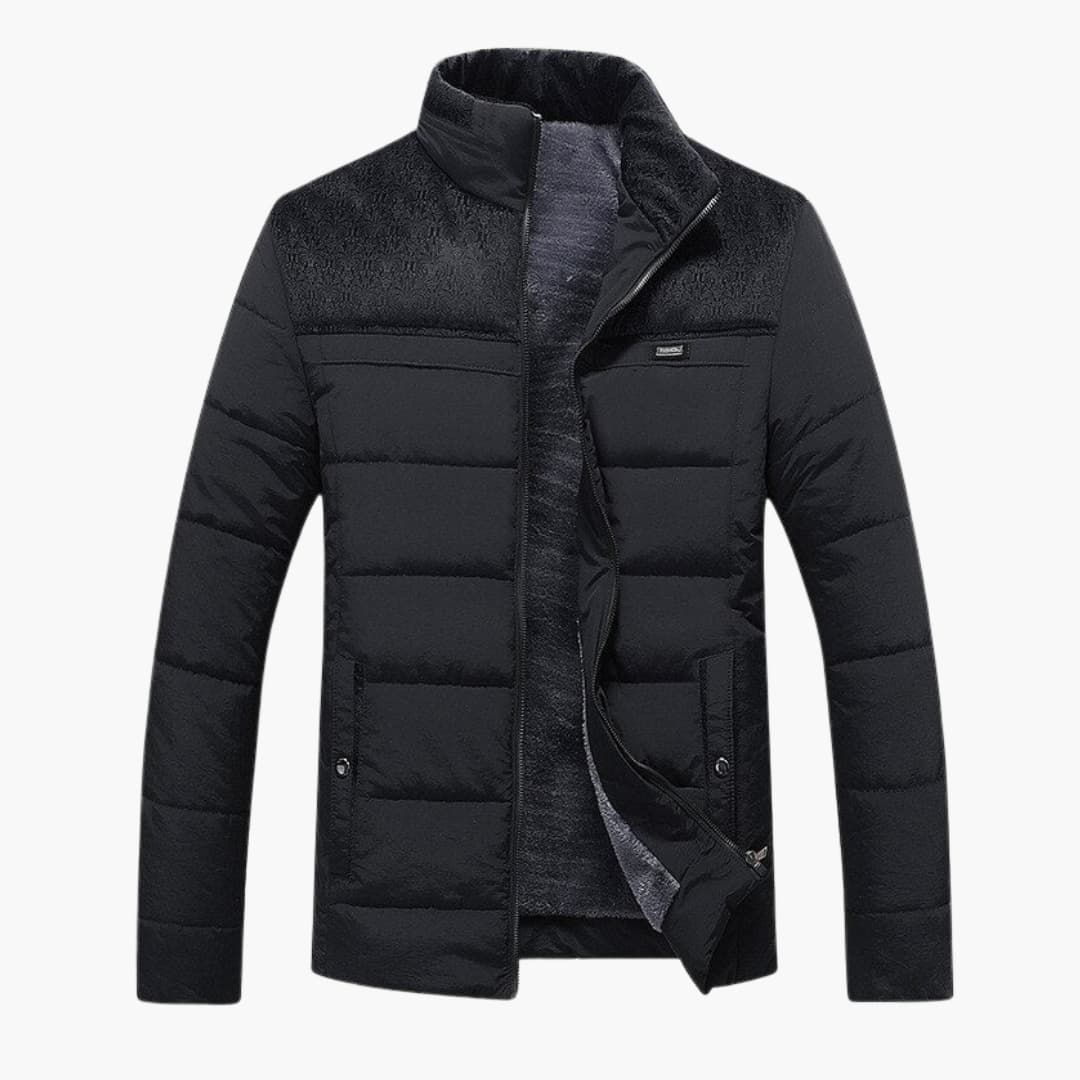 Heren Jack Gewatteerd Met Staande Kraag Voor Comfortabele Stijl 0