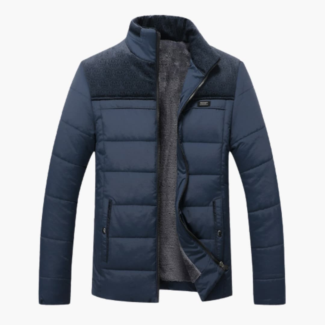 Heren Jack Gewatteerd Met Staande Kraag Voor Comfortabele Stijl 1