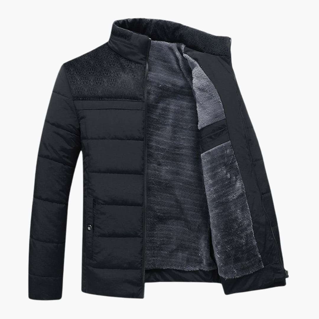 Heren Jack Gewatteerd Met Staande Kraag Voor Comfortabele Stijl 2