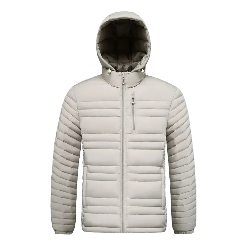 Heren Jack Gewatteerd met Afneembare Capuchon voor Herfst en Winter 0