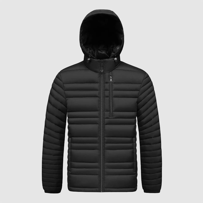 Heren Jack Gewatteerd met Afneembare Capuchon voor Herfst en Winter 3