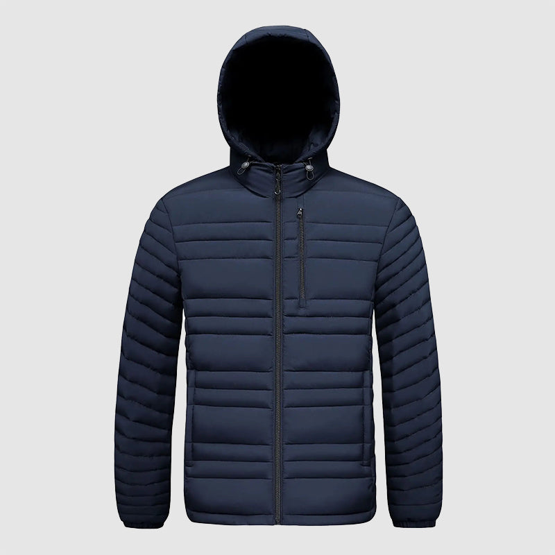 Heren Jack Gewatteerd met Afneembare Capuchon voor Herfst en Winter 4
