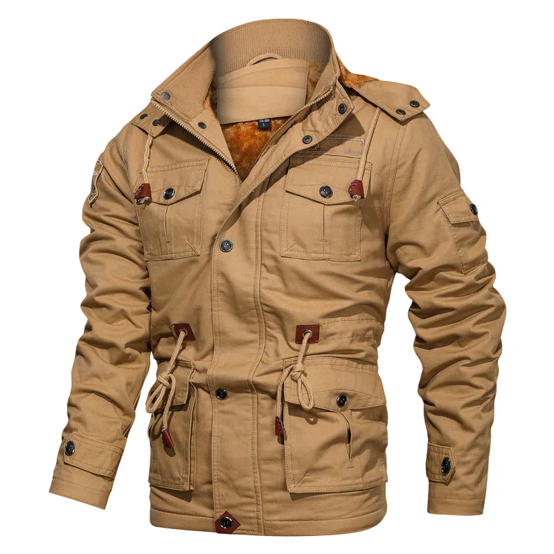 Heren Jack Halflang met Capuchon en Fleecevoering 0
