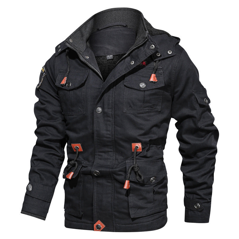 Heren Jack Halflang met Capuchon en Fleecevoering 1