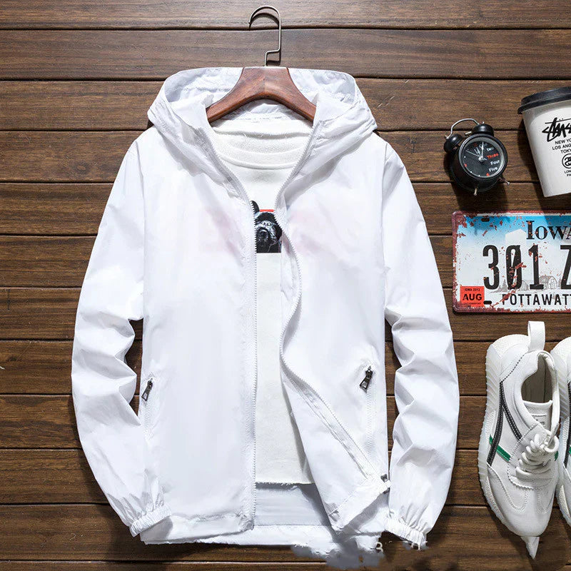 Heren Jack Windbestendig Met Verstelbare Kap Voor Comfortabele Bescherming 1