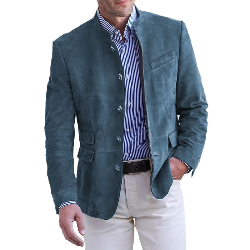 Heren Jacke Met Knopfsluiting Klassiek 0