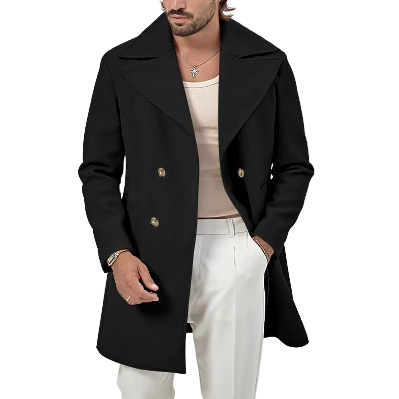Heren Jas Met Elegante Reverskraag 0