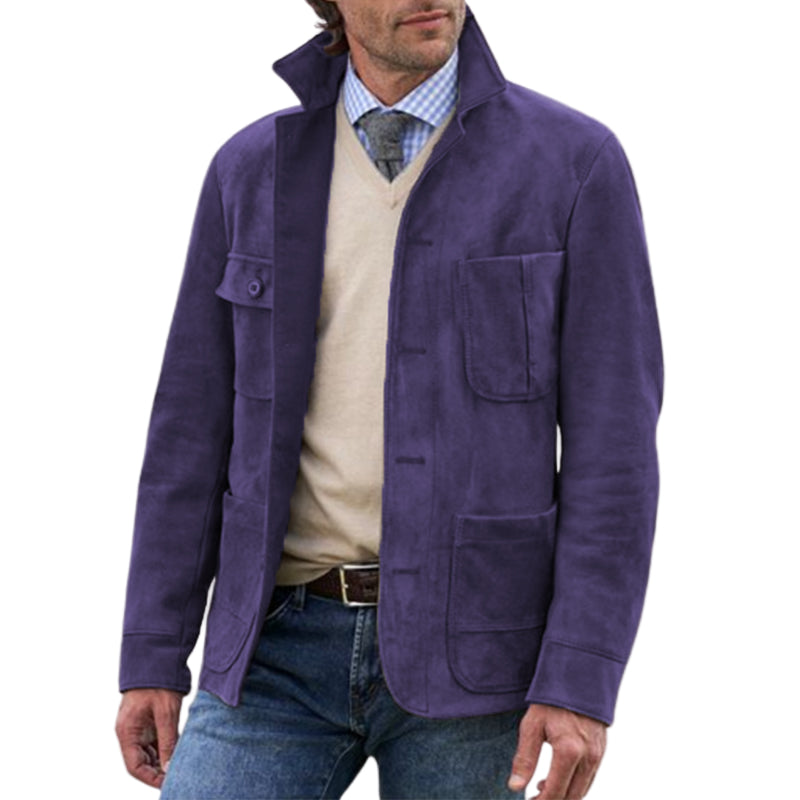 Heren Jas Retro Casual met Revers voor Diverse Gelegenheden 1
