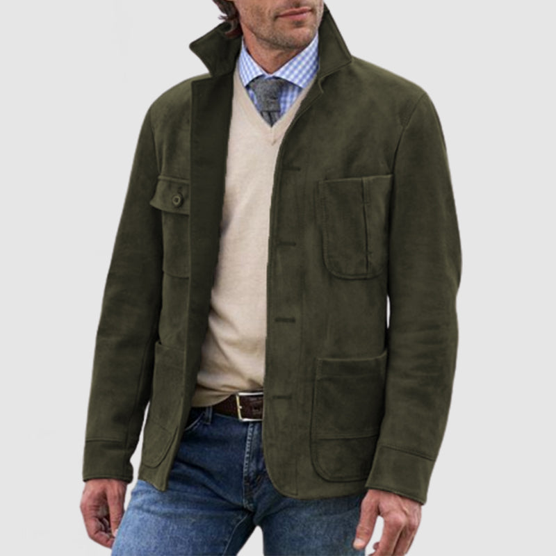 Heren Jas Retro Casual met Revers voor Diverse Gelegenheden 2