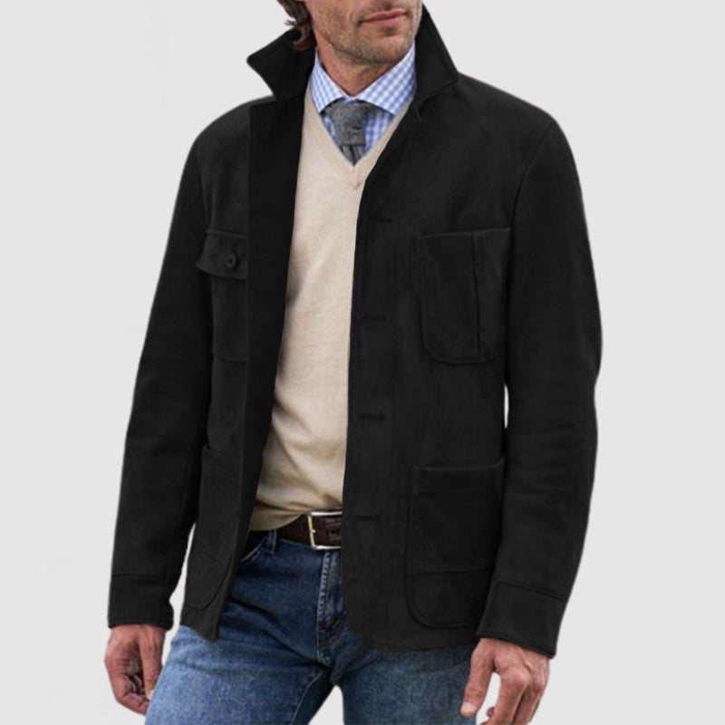 Heren Jas Retro Casual met Revers voor Diverse Gelegenheden 5