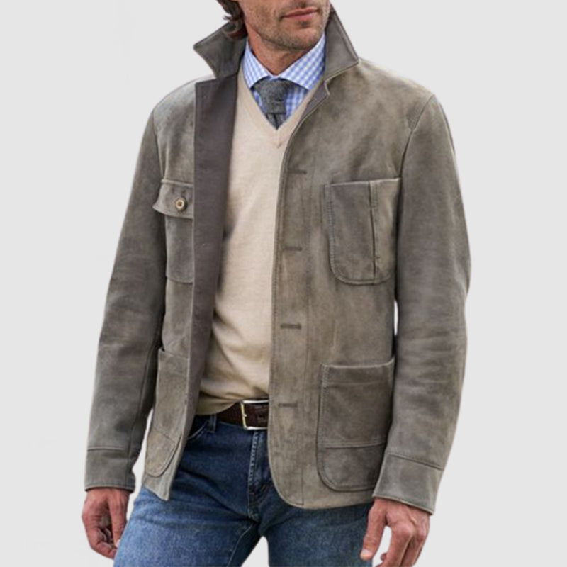 Heren Jas Retro Casual met Revers voor Diverse Gelegenheden 6
