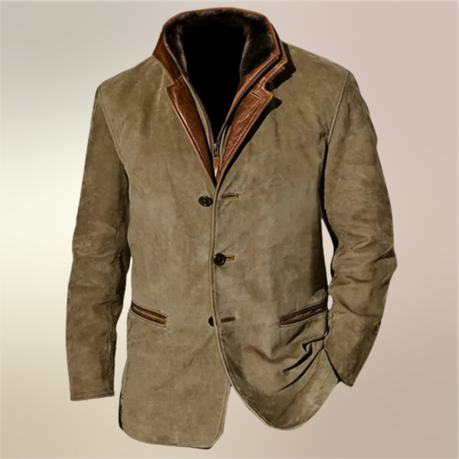 Heren Jas Vintage Retro Voor Herfst en Winter 0