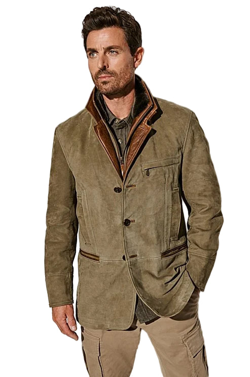 Heren Jas Vintage Retro Voor Herfst en Winter 2