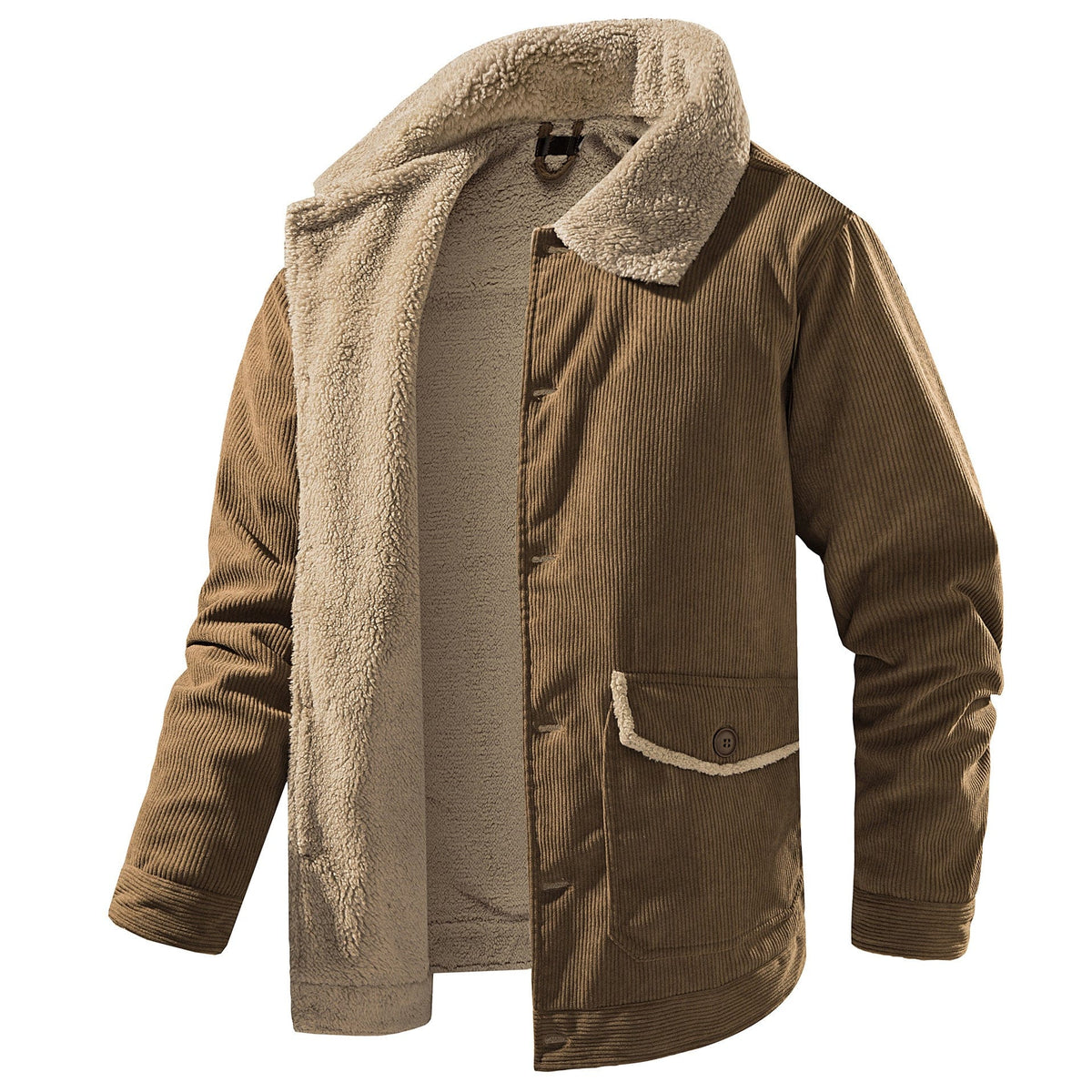 Heren Jas Winter Weerbestendig Polyester met Fleece Voering 7