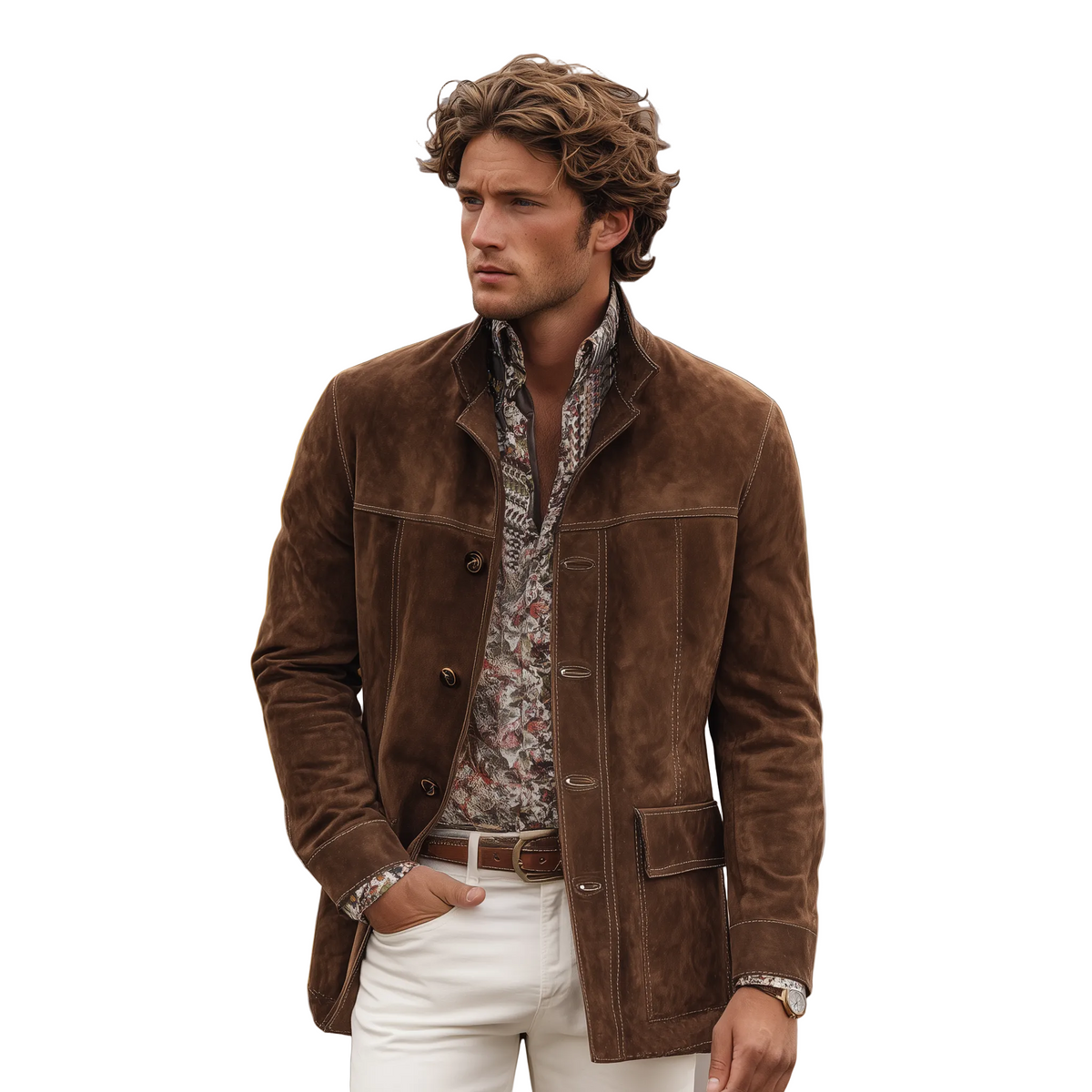 Heren Jas met Revers en Stoer Design 2