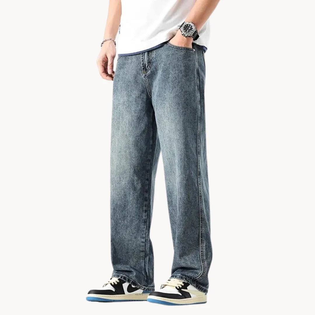 Heren Jeans Rechte Pijpen Casual Stijl 0