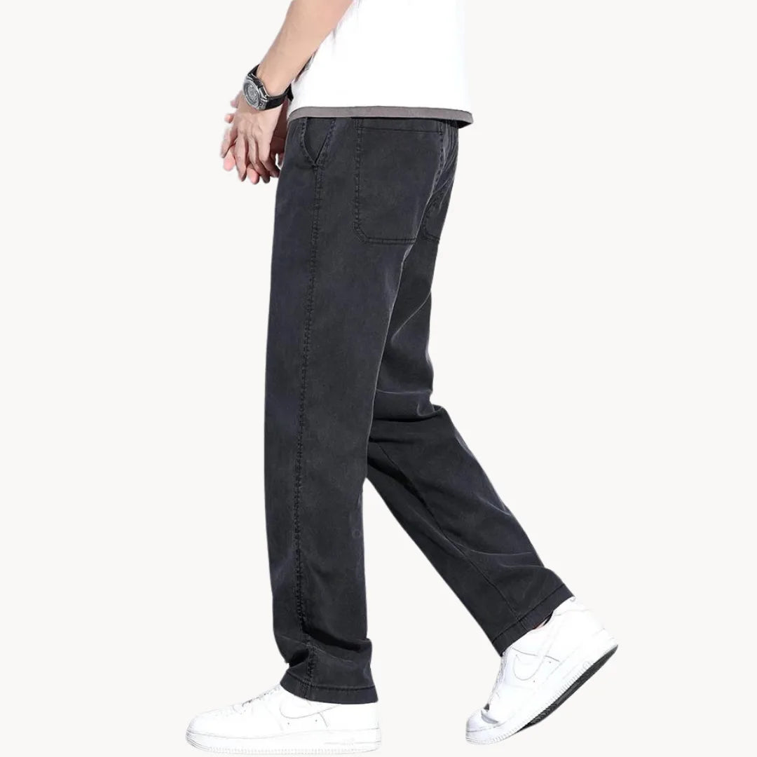 Heren Jeans Rechte Pijpen Casual Stijl 1