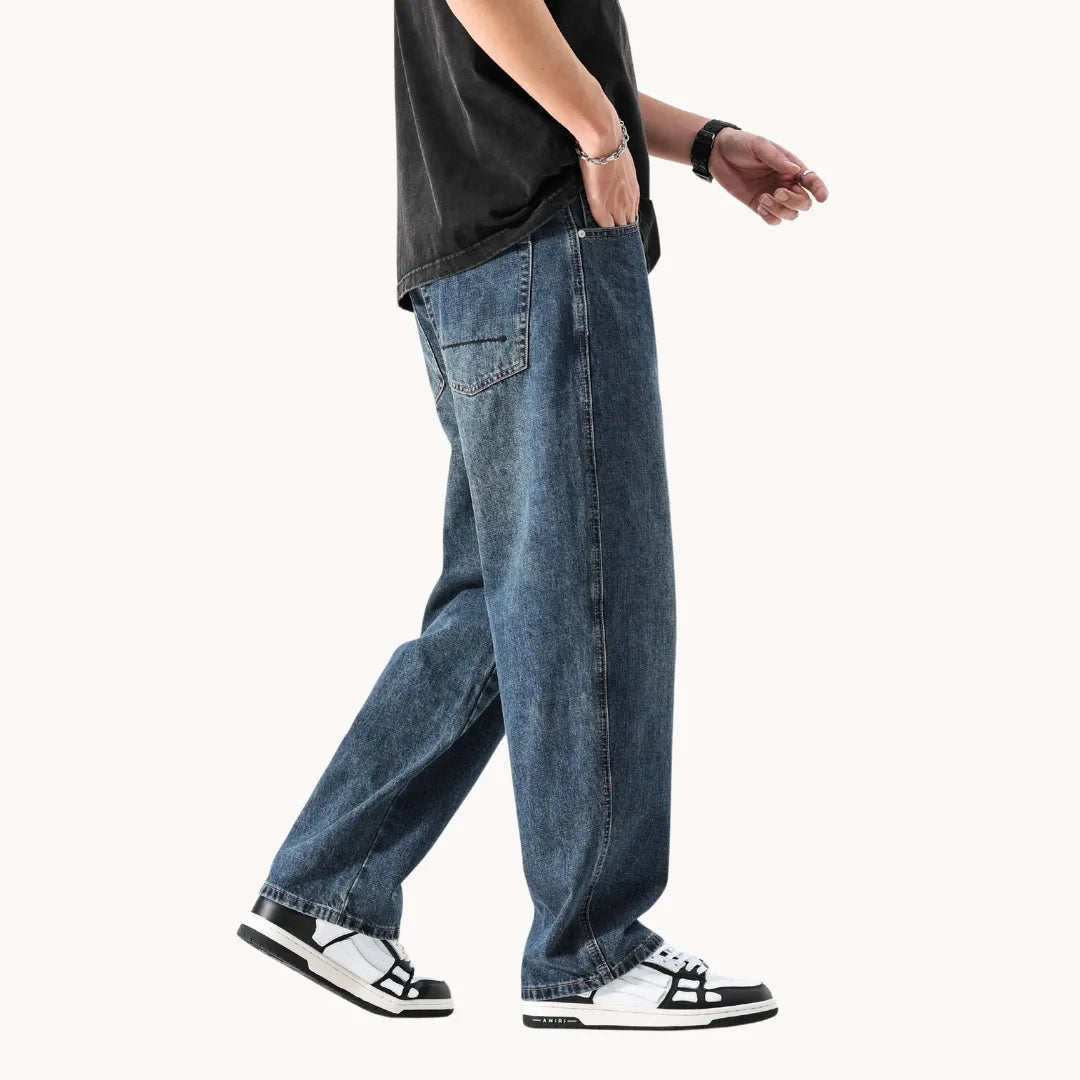 Heren Jeans Rechte Pijpen Casual Stijl 7