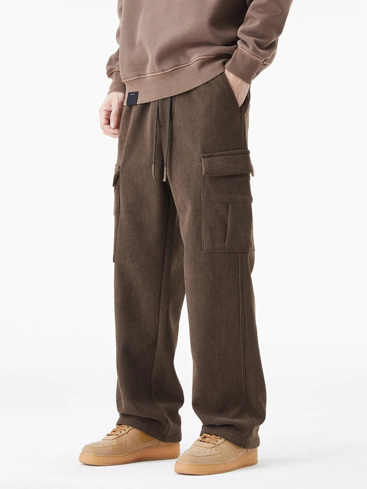 Heren Joggingbroek Corduroy Fleece Gevoerd 1