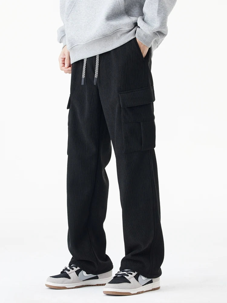 Heren Joggingbroek Corduroy Fleece Gevoerd 7