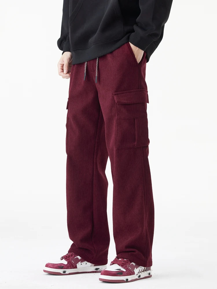Heren Joggingbroek Corduroy Fleece Gevoerd 9