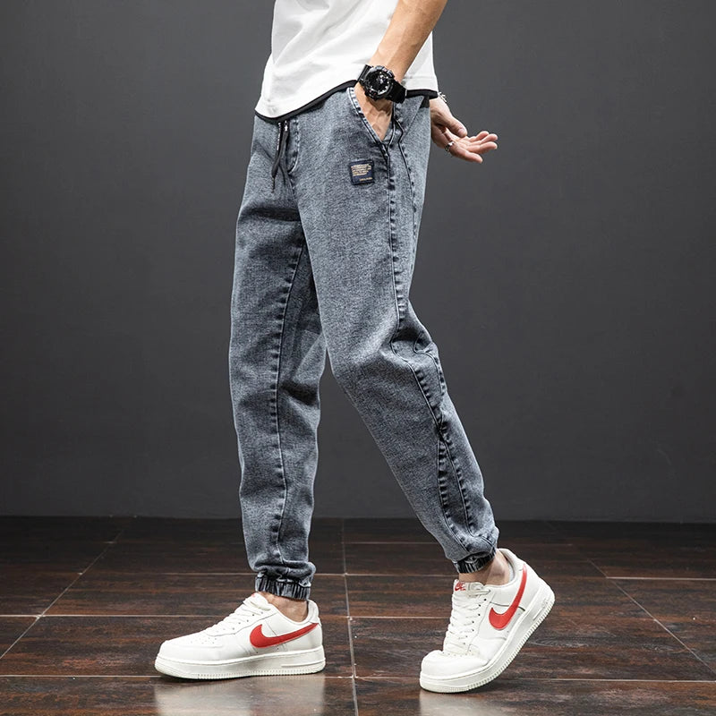 Heren Joggingbroek Denim Casual 3
