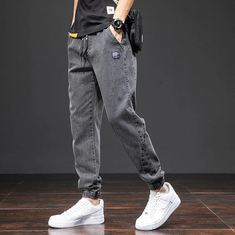 Heren Joggingbroek Denim Casual 6