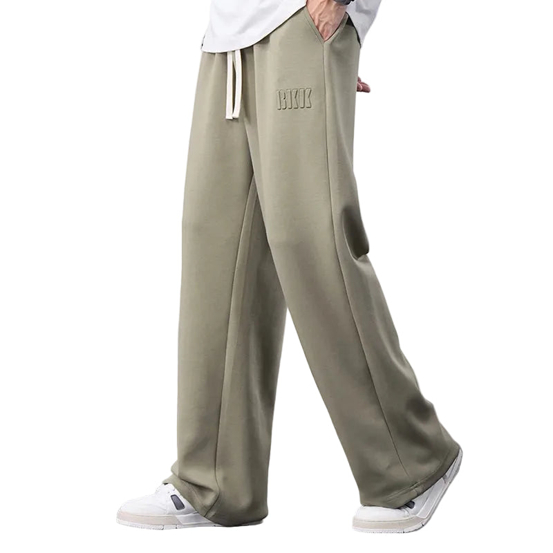 Heren Joggingbroek Met Wijde Pijpen 0