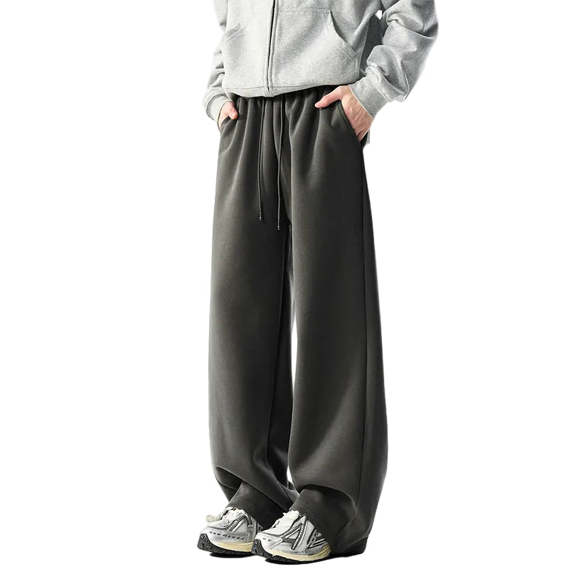 Heren Joggingbroek Met Wijde Pijpen 0
