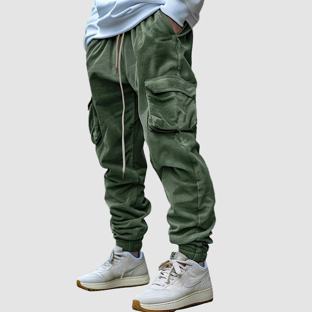 Heren Joggingbroek Vintage Relaxed Fit met Praktische Zakken 1
