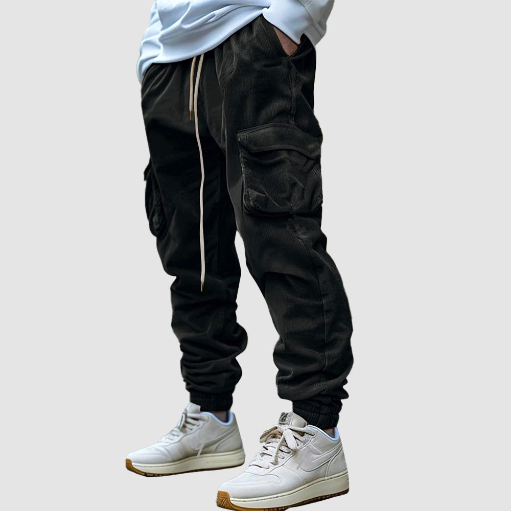 Heren Joggingbroek Vintage Relaxed Fit met Praktische Zakken 3