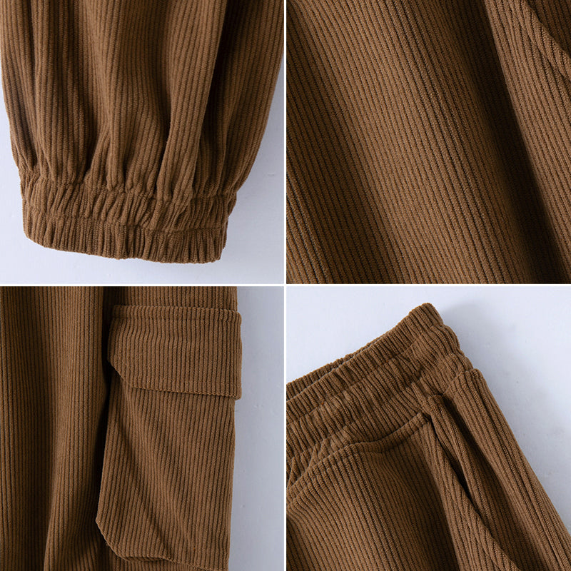 Heren Joggingbroek Vintage Relaxed Fit met Praktische Zakken 5