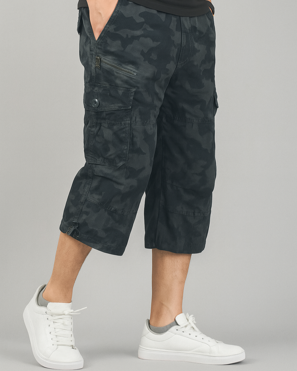 Heren Korte Broek Cargo Met Relaxte Pasvorm 1