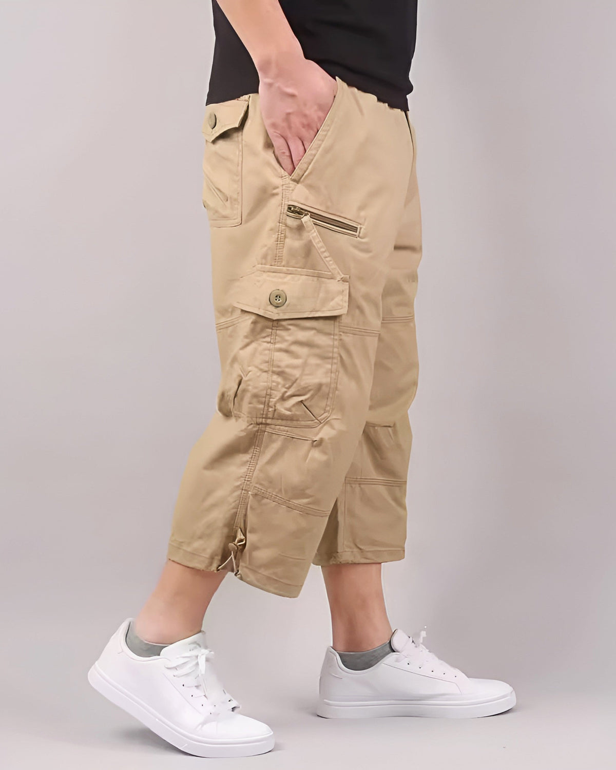 Heren Korte Broek Cargo Met Relaxte Pasvorm 7