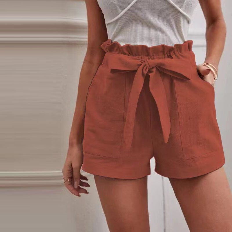 Heren Korte Broek Casual Effen Stijl met Verstelbaar Trekkoord 15