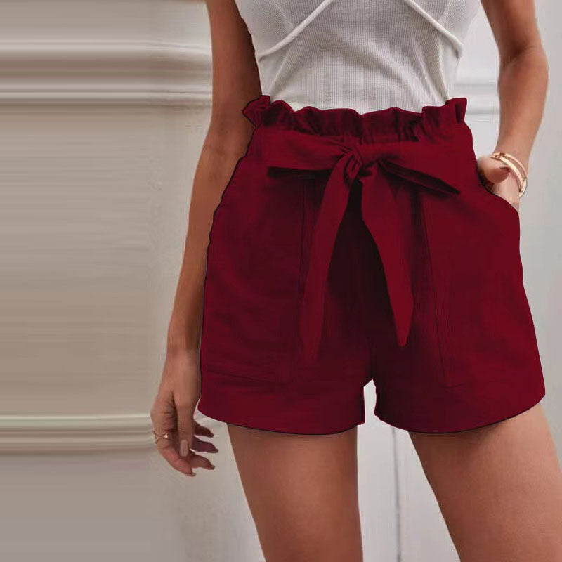 Heren Korte Broek Casual Effen Stijl met Verstelbaar Trekkoord 17