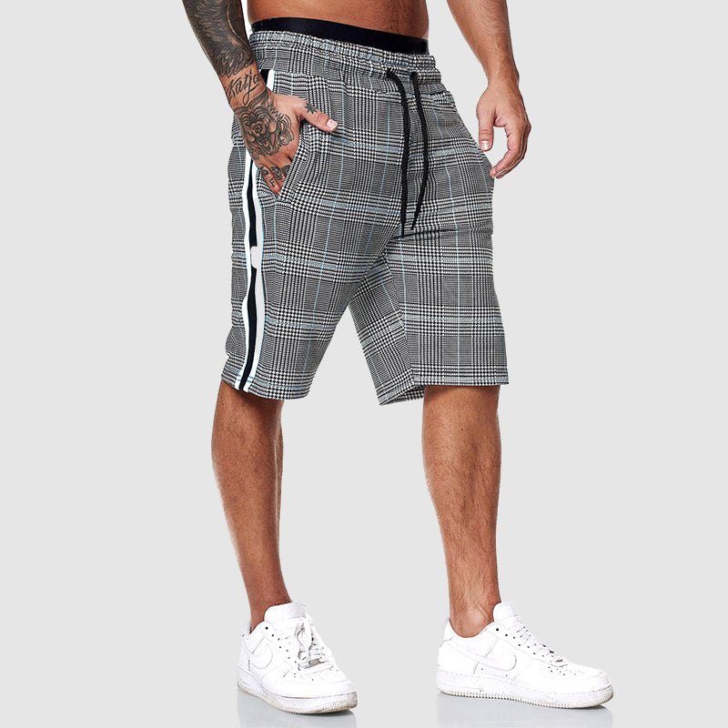 Heren Korte Broek Geruit Casual Stijl 1