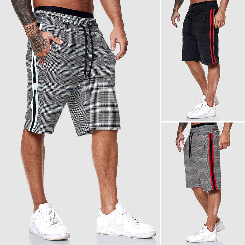 Heren Korte Broek Geruit Casual Stijl 3