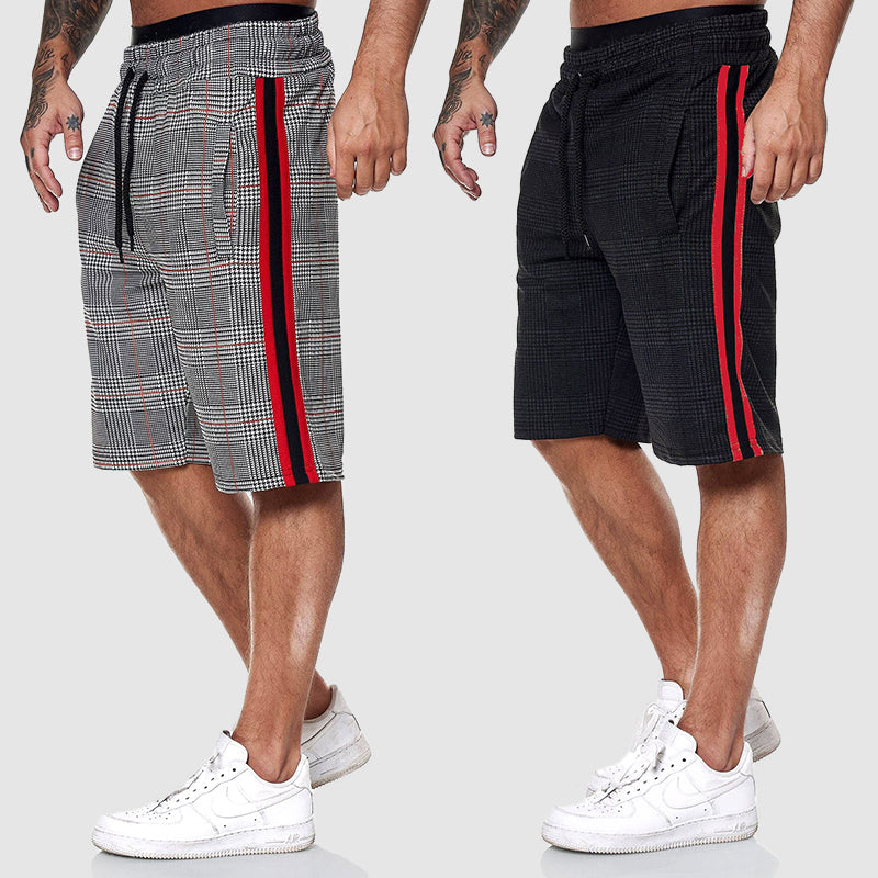 Heren Korte Broek Geruit Casual Stijl 6