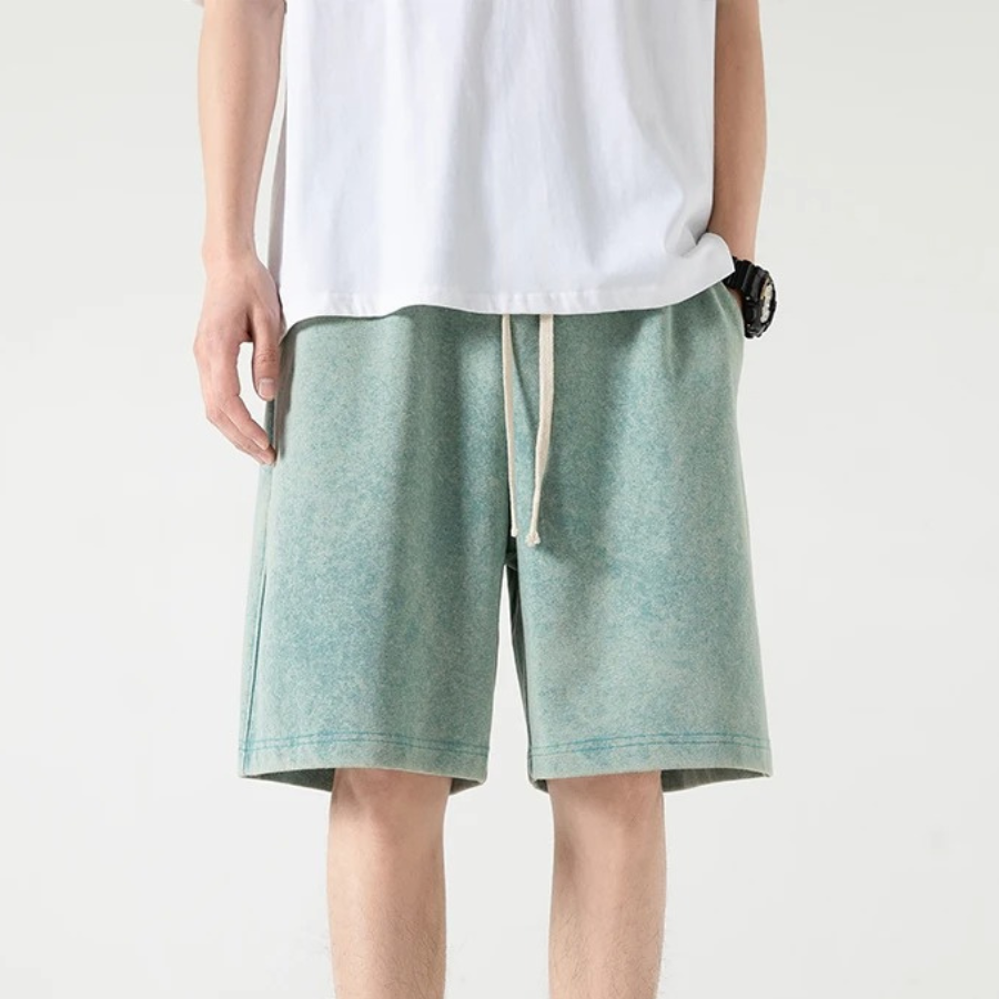 Heren Korte Broek Met Touwtjes van 100% Katoen, Uniek Ontwerp, Casual Shorts 2