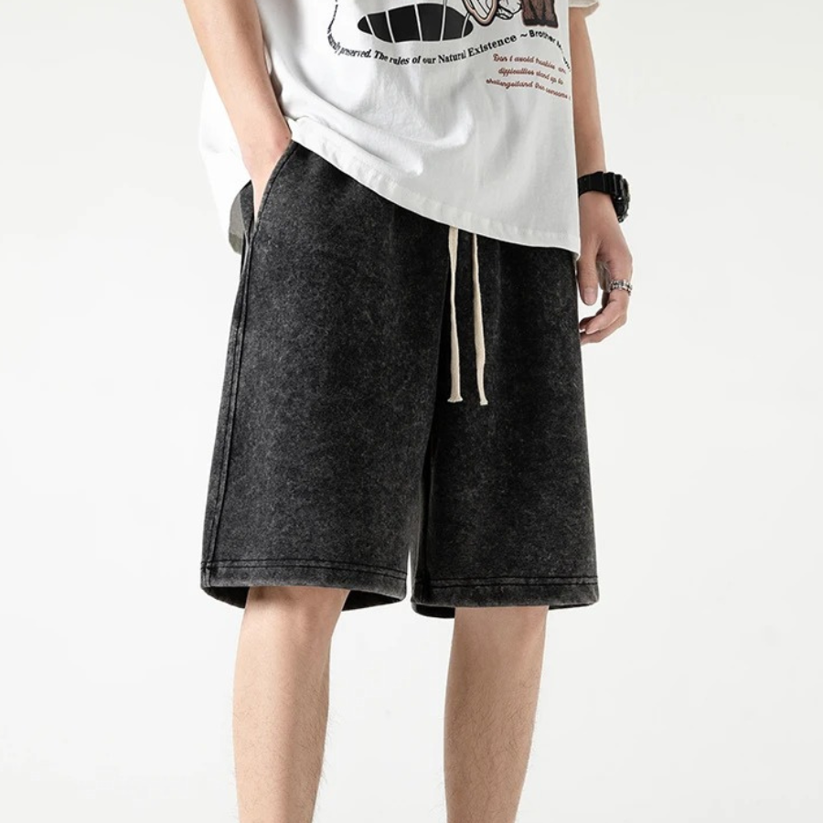 Heren Korte Broek Met Touwtjes van 100% Katoen, Uniek Ontwerp, Casual Shorts 6