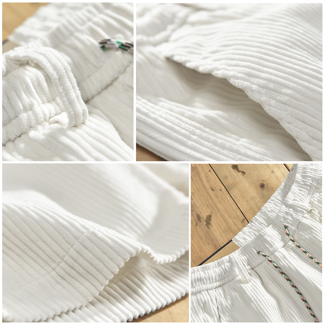 Heren Korte Broek van Katoen Corduroy 3