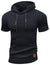 Heren Korte Mouwen Hoodie Modern Lichtgewicht 8