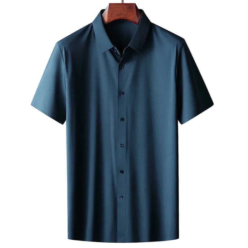 Heren Korte Mouwen Shirt Met Knoopsluiting 0