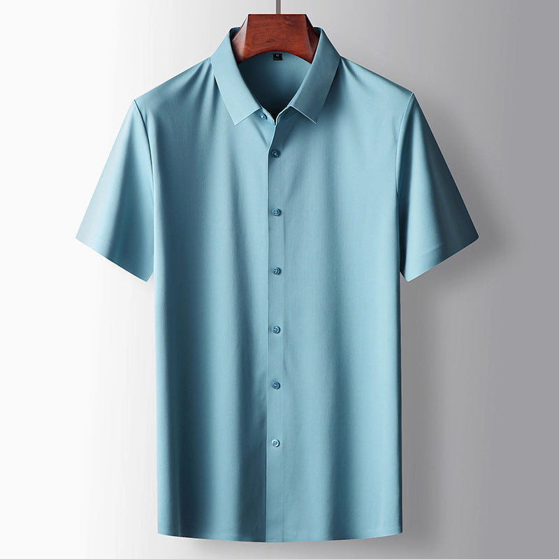 Heren Korte Mouwen Shirt Met Knoopsluiting 1